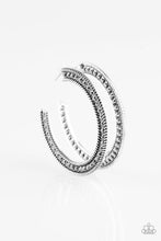 Load image into Gallery viewer, Paparazzi ~ HAUTE Mama ~ Silver Hoop Earrings