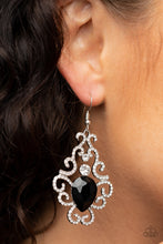 Load image into Gallery viewer, Paparazzi ~ Happily Ever AFTERGLOW ~ Black Earrings