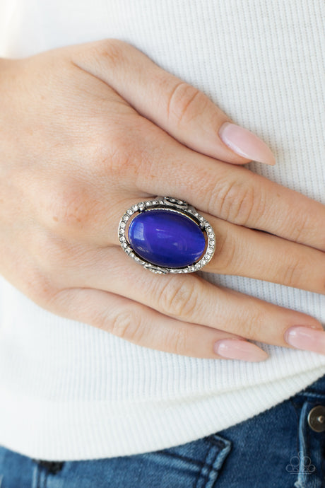 Paparazzi - Happily Ever Enchanted - Blue Cat's Eye Stone Ring
