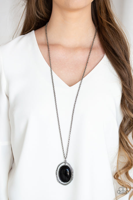 Paparazzi ~ Harbor Harmony ~ Black Necklace Set