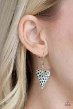 Load image into Gallery viewer, Paparazzi ~ Hardened Hearts ~ Silver Necklace Set