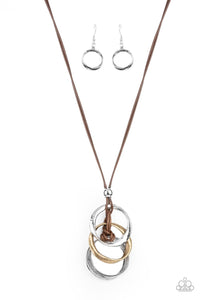 Paparazzi ~ Harmonious Hardware ~ Brown Necklace Set
