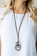 Load image into Gallery viewer, Paparazzi ~ Harmonious Hardware ~ Brown Necklace Set