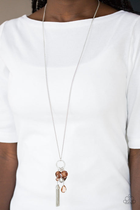 Paparazzi ~ Haute Heartbreaker ~ Brown Necklace Set