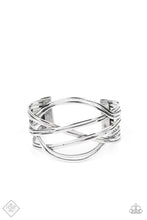 Load image into Gallery viewer, Paparazzi ~ Hautely Hammered ~ Silver Cuff Bracelet (Fashion Fix Exclusive)