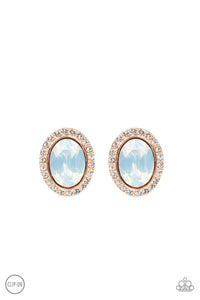 Paparazzi -  Have A Glow At It - Gold Clip-On Earring - Klassy Jewelz Boutique