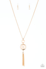 Load image into Gallery viewer, Paparazzi - Have Some Common SENSE!-Gold Moonstone Pendant Necklace Set - Klassy Jewelz Boutique