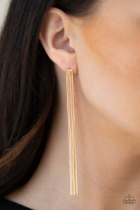 Paparazzi ~ Head To Toe Dazzle ~ Gold Post Earrings