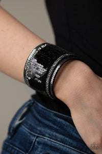 Paparazzi ~ Heads Or MERMAID Tails ~ Black Wrap Bracelet (Reversible)