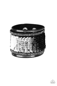 Paparazzi ~ Heads Or MERMAID Tails ~ Black Wrap Bracelet (Reversible)