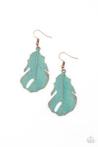 Paparazzi ~ Heads QUILL Roll ~ Copper Earrings