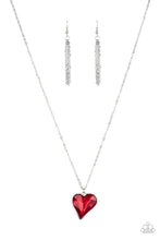 Load image into Gallery viewer, Paparazzi ~ Heart Flutter ~ Red Heart Pendant Necklace Set