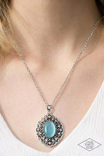 Load image into Gallery viewer, Paparazzi ~ Heart Of Glace ~ Blue Pendant Necklace Set