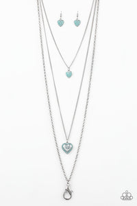 Paparazzi ~ Heart Song ~ Green Lanyard Necklace Set