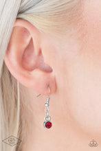 Load image into Gallery viewer, Paparazzi ~ Heartless Heiress ~ Red Rhinestone Heart Pendant Necklace Set