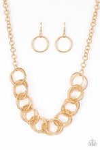 Load image into Gallery viewer, Paparazzi ~ Heavy Metal Hero ~ Gold Necklace Set