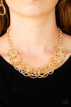 Load image into Gallery viewer, Paparazzi ~ Heavy Metal Hero ~ Gold Necklace Set