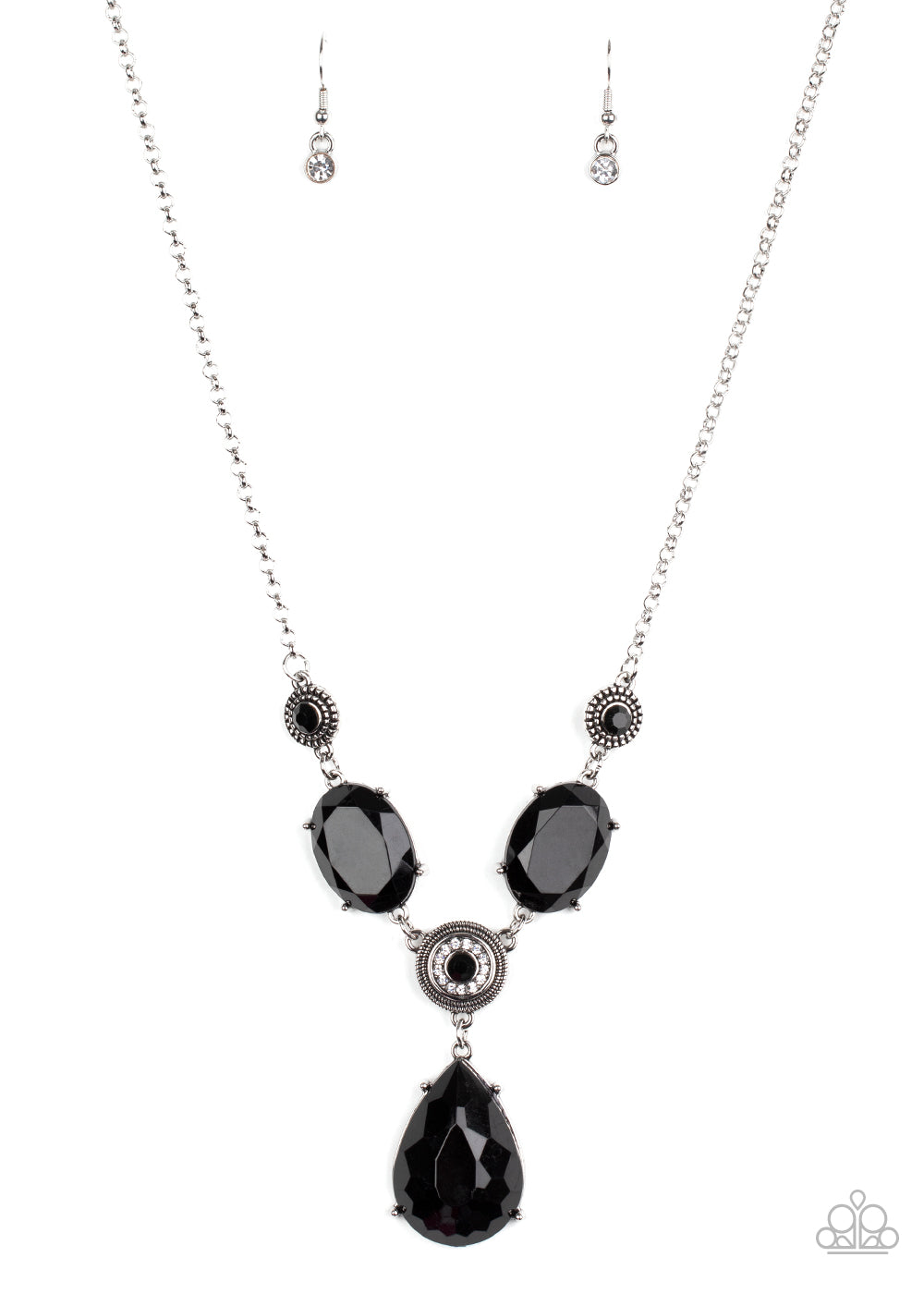 Paparazzi ~ Heirloom Hideaway ~ Black Necklace Set
