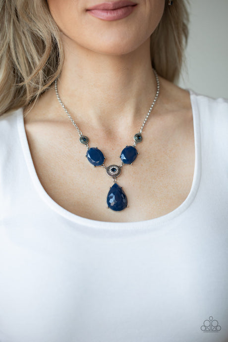 Paparazzi ~ Heirloom Hideaway ~ Blue Necklace Set