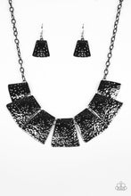 Load image into Gallery viewer, Paparazzi ~ Here Comes The Huntress ~ Black/Gunmetal Necklace Set