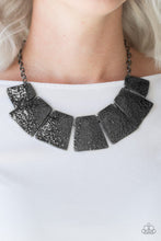 Load image into Gallery viewer, Paparazzi ~ Here Comes The Huntress ~ Black/Gunmetal Necklace Set