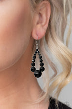 Load image into Gallery viewer, Paparazzi ~ Here GLOWS Nothing! ~ Black Earrings