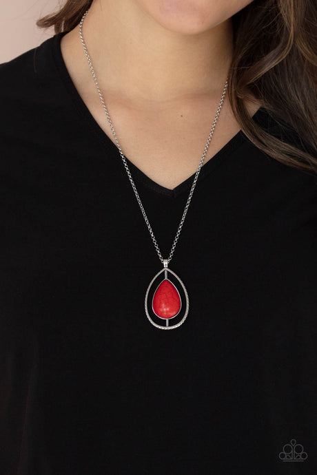 Paparazzi ~ Here Today, PATAGONIA Tomorrow ~ Red Necklace Set
