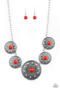 Paparazzi ~ Hey SOL Sister ~ Red Necklace Set
