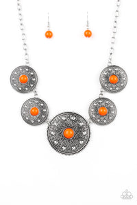 Paparazzi ~ Hey, SOL Sister ~ Orange Necklace Set