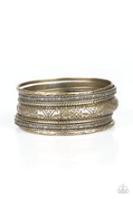 Load image into Gallery viewer, Paparazzi ~ Hidden Groves ~ Brass Bangle Bracelet