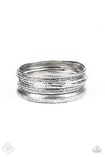 Load image into Gallery viewer, Paparazzi ~ Hidden Groves ~ Silver Bangle Bracelets (Fashion Fix Exclusive)