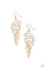 Load image into Gallery viewer, Paparazzi ~ High-End Elegance ~ Gold Pearl Earrings