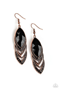 Paparazzi ~ High-End Highness ~ Copper Earrings