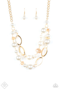 Paparazzi ~ High Roller Status ~ Gold Necklace (Fashion Fix Exclusive)