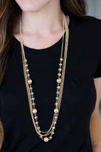 Paparazzi ~ High Standards ~ Gold Necklace Set