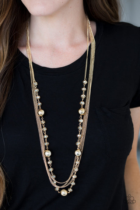 Paparazzi ~ High Standards ~ Gold Necklace Set