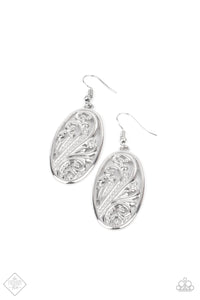 Paparazzi ~ High Tide Terrace ~ Silver Earrings (Fashion Fix Exclusive)