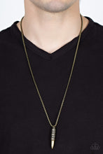 Load image into Gallery viewer, Paparazzi ~ Highland Hunter ~  Men&#39;s Brass Urban Necklace