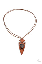 Load image into Gallery viewer, Paparazzi ~ Hold Your ARROWHEAD Up High ~ Men&#39;s Black Urban Necklace