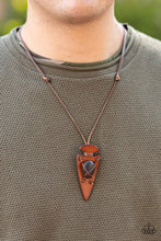 Load image into Gallery viewer, Paparazzi ~ Hold Your ARROWHEAD Up High ~ Men&#39;s Black Urban Necklace