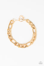Load image into Gallery viewer, Paparazzi ~ Home Team ~ Men&#39;s Gold Urban Bracelet