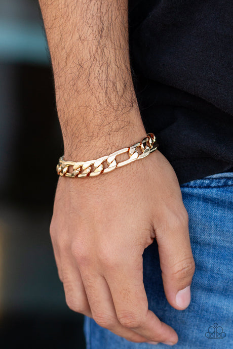 Paparazzi ~ Home Team ~ Men's Gold Urban Bracelet