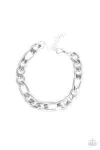 Paparazzi ~ Home Team ~ Men's Silver Urban Bracelet