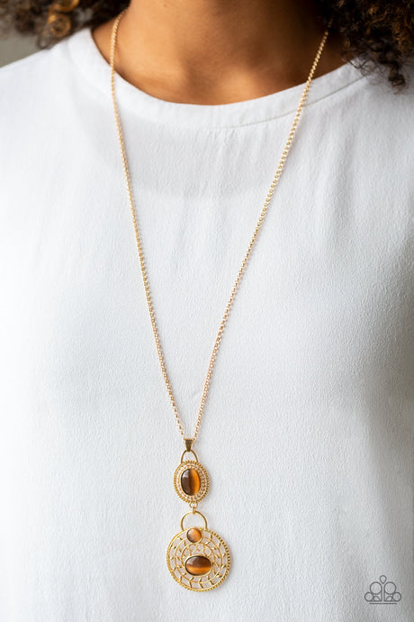 Paparazzi ~ Hook, VINE, and Sinker ~ Brown Necklace Set