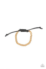 Load image into Gallery viewer, Paparazzi ~ Hurrah ~ Men&#39;s Gold Urban Bracelet