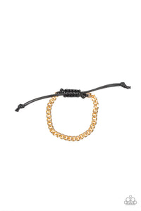 Paparazzi ~ Hurrah ~ Men's Gold Urban Bracelet