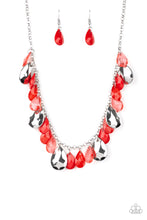 Load image into Gallery viewer, Paparazzi ~ Hurricane Season ~ Red Necklace Set
