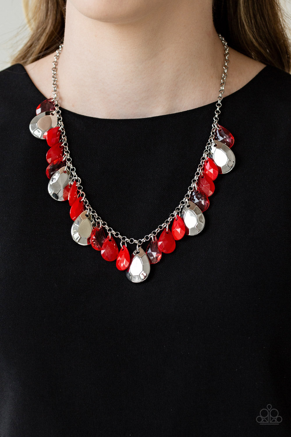 Paparazzi ~ Hurricane Season ~ Red Necklace Set