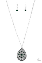 Load image into Gallery viewer, Paparazzi ~ I Am Queen ~ Green Necklace Set