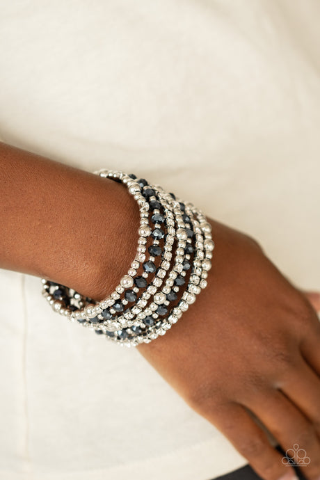 Paparazzi ~ ICE Knowing You ~ Blue  Infinity Wrap Style Bracelet